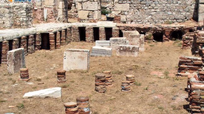 Thermae of Samos ancient city  (Roman baths)