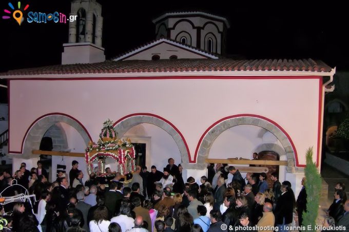 Επιτάφιος την περίοδο του Πάσχα στο Μοναστήρι της Μεγάλη Παναγιά Σάμου
