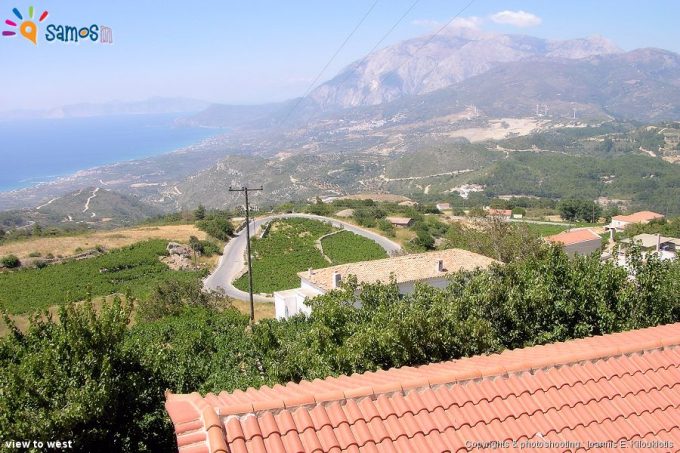 Platanos village view to west