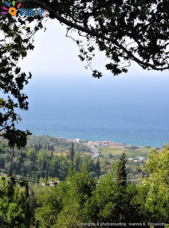Βουρλιώτες, θέα απο το χωριό
